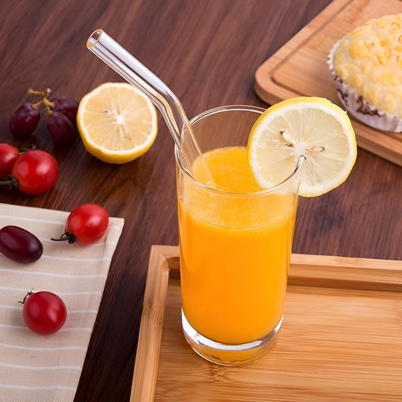 Üncam Glastrinkhalm Gebogen