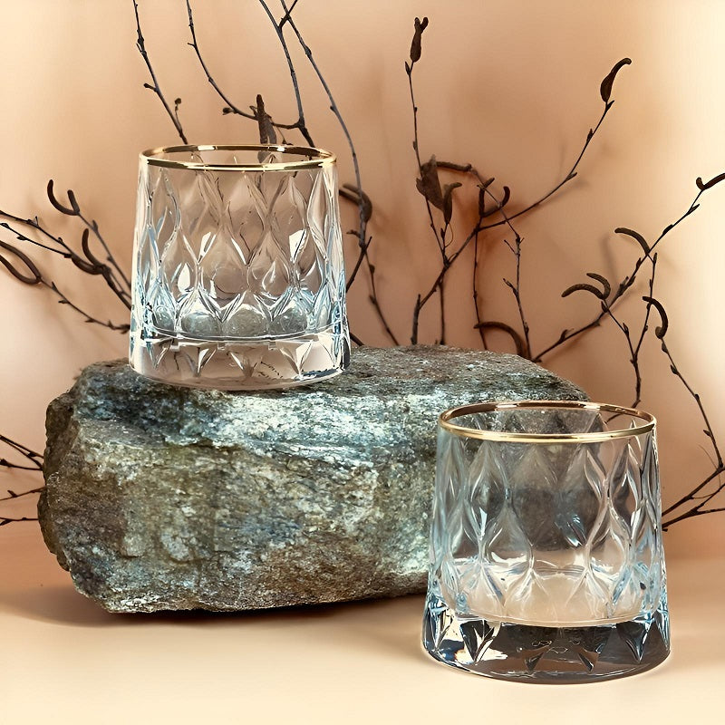 Pasabahce "LEAFY" GOLD Trinkgläser 300ml