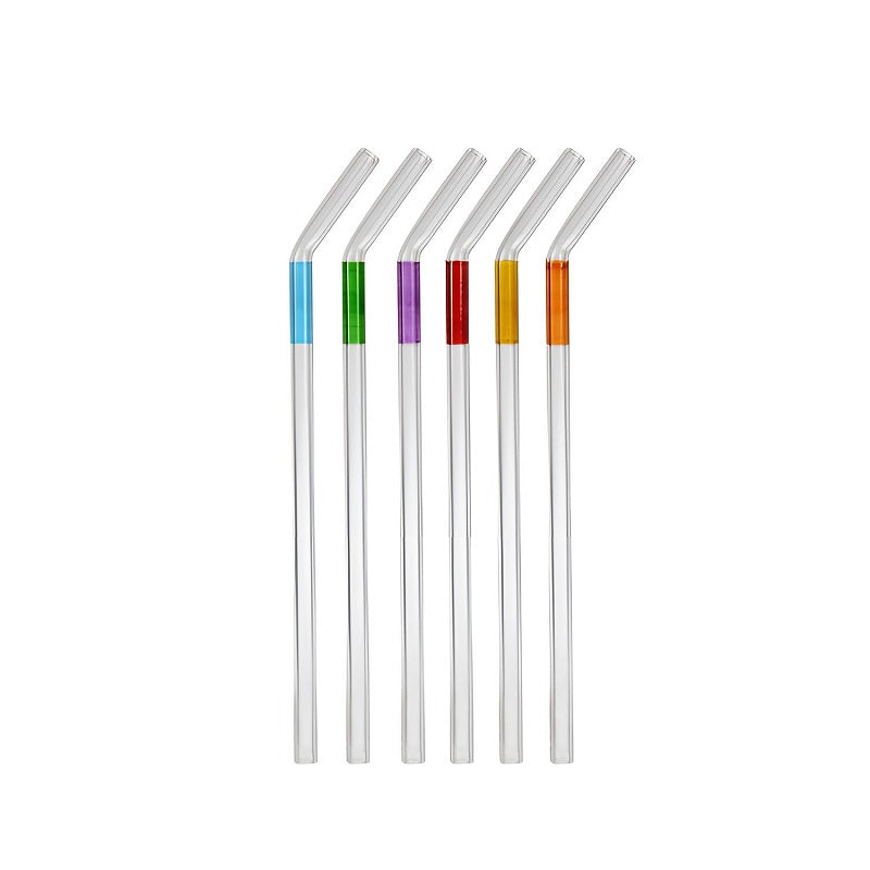 Üncam Glastrinkhalm Gebogen