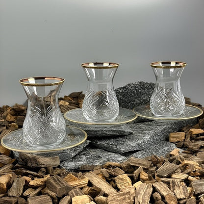 Pasabahce "TIMELESS" GOLD Teegläser Set