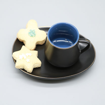 ACAR "MARS" ensemble de tasses à expresso/moka noir