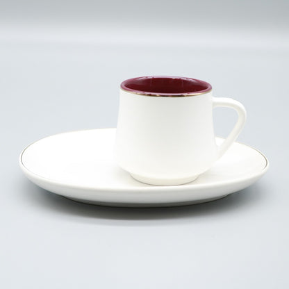 ACAR "MARS" ensemble de tasses à expresso/moka blanc