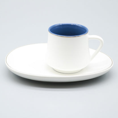 ACAR "MARS" ensemble de tasses à expresso/moka blanc