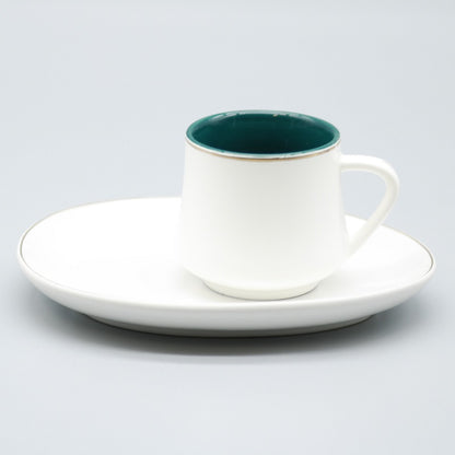 ACAR "MARS" ensemble de tasses à expresso/moka blanc